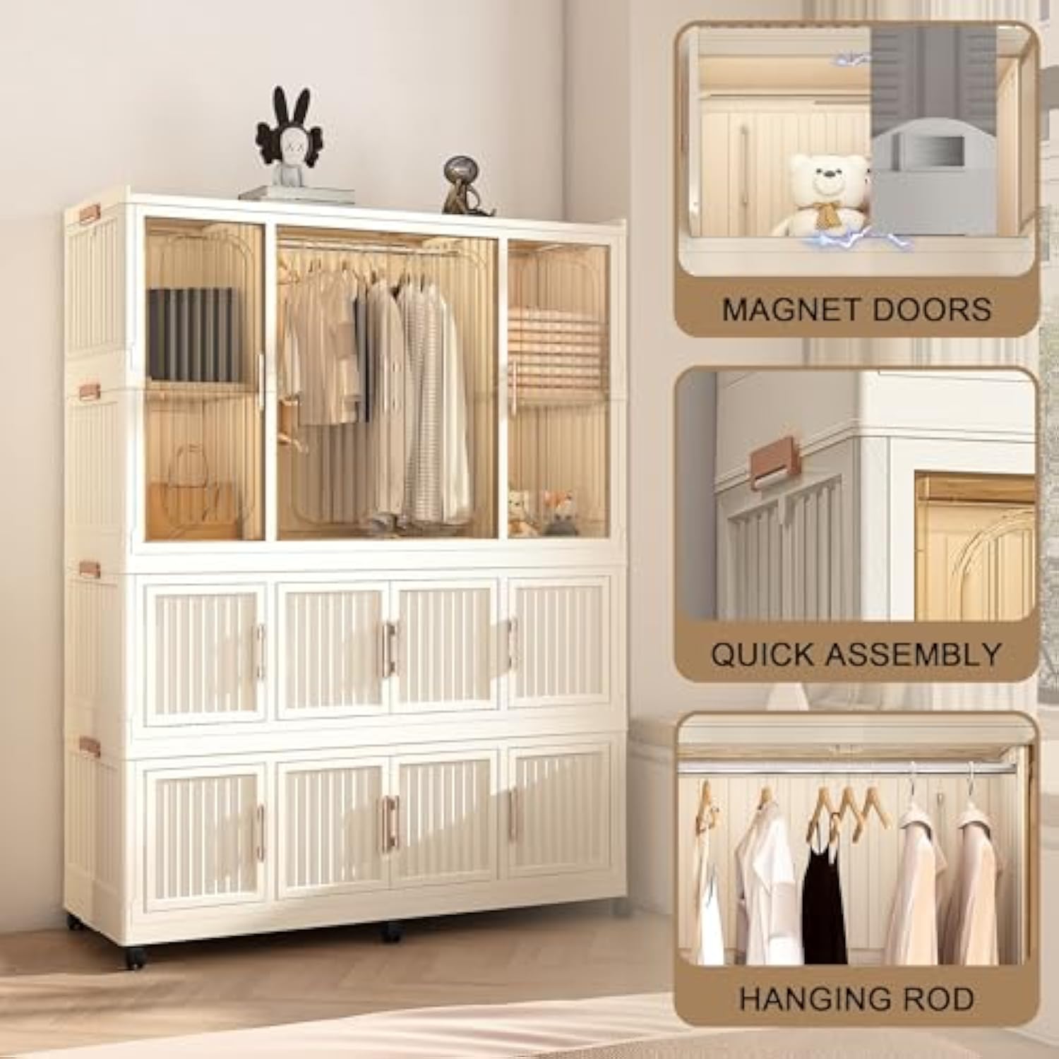 Clear & Collapsible Storage Organizer — Visibility, Flexibility, Order