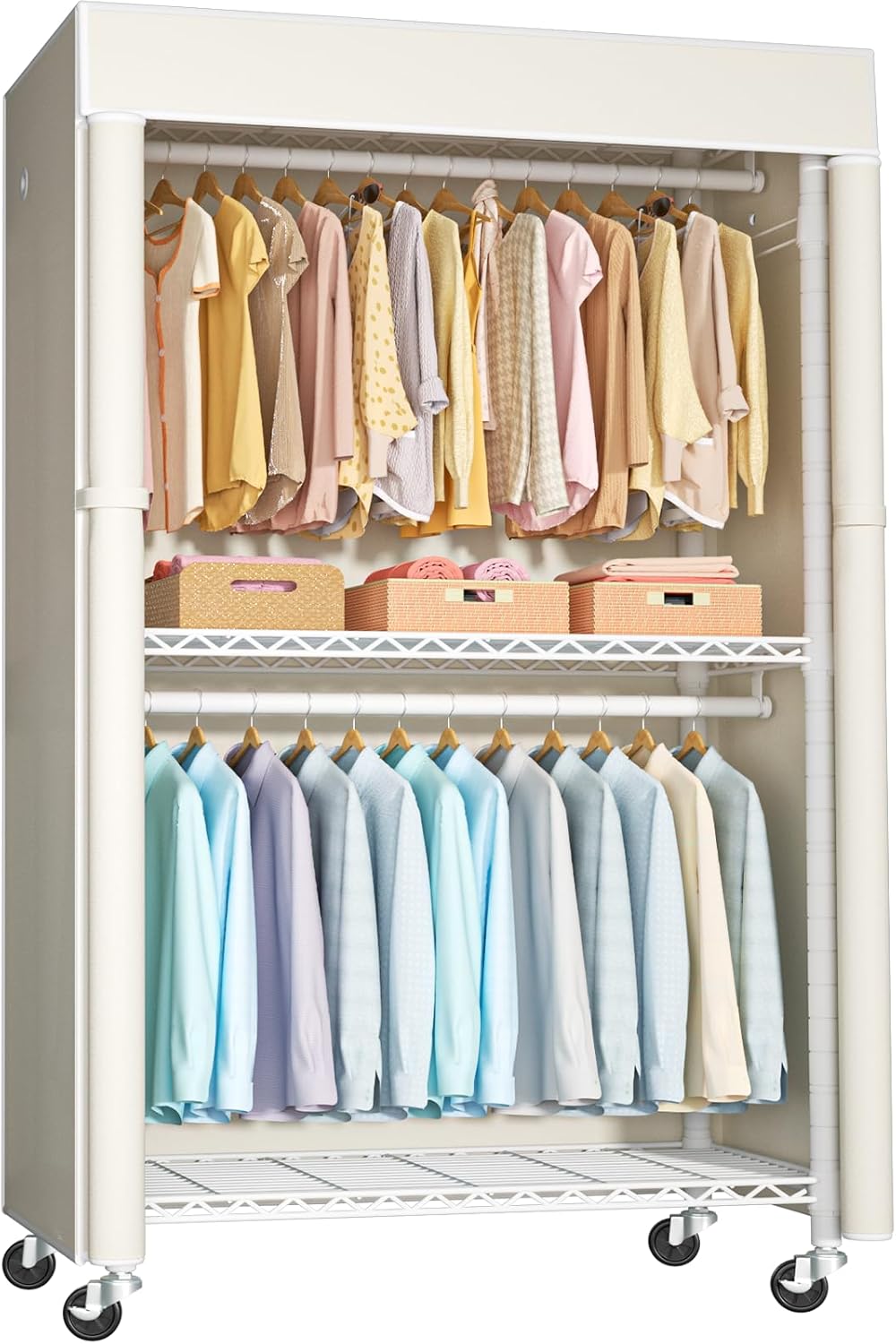 Transparent Portable Wardrobe Organizer — Organized, Stylish, and Practical