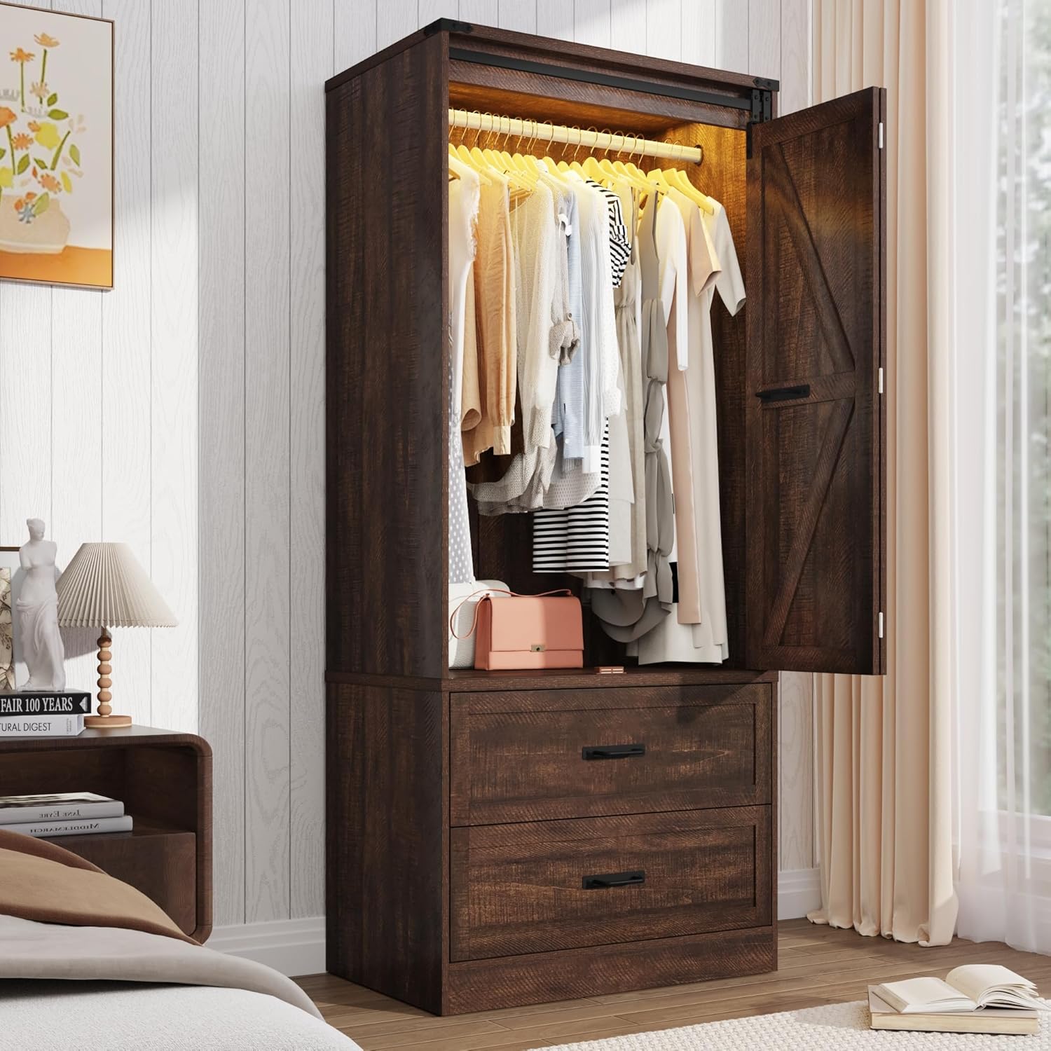 Farmhouse Sliding Door Wardrobe — Timeless Charm Meets Modern Functionality