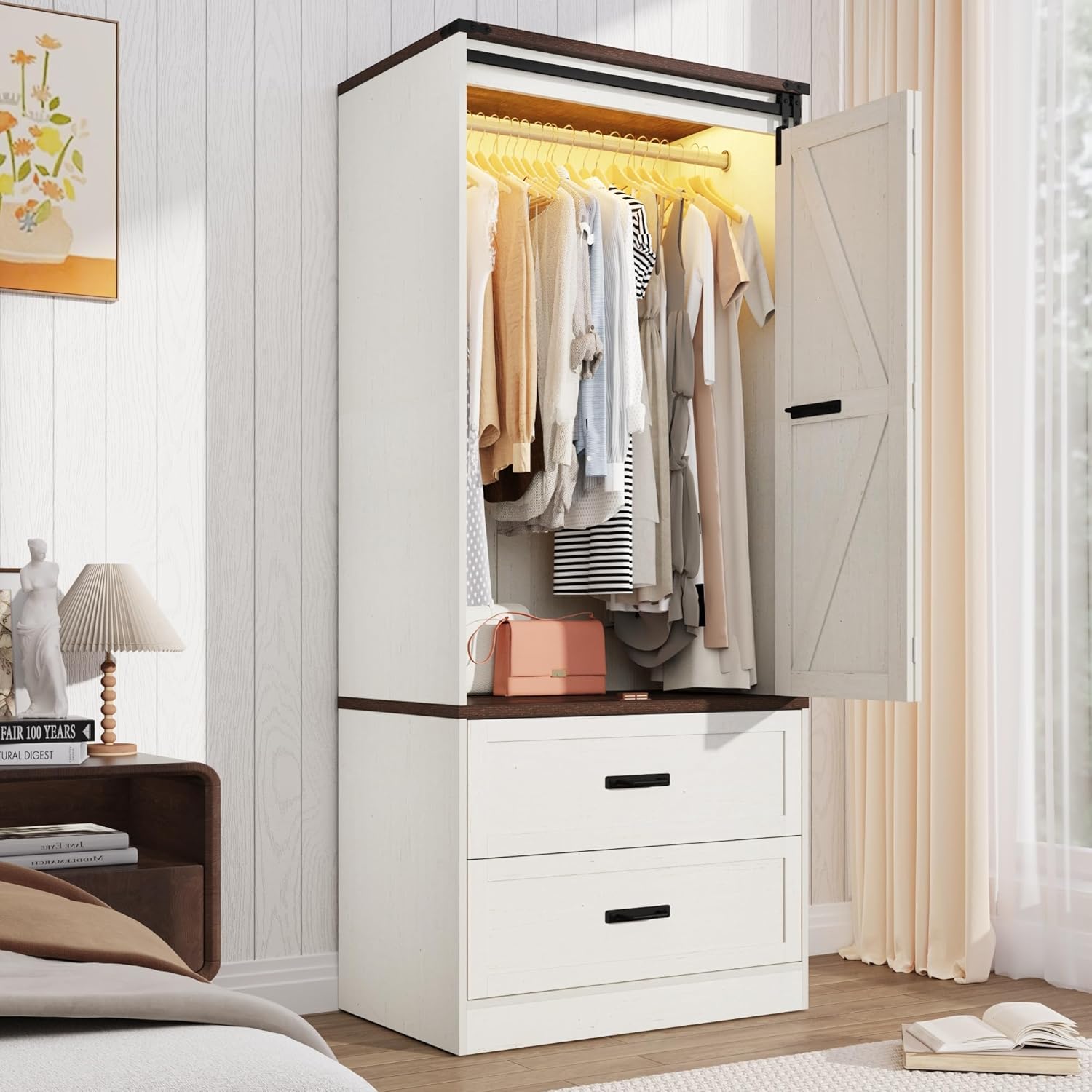 Farmhouse Sliding Door Wardrobe — Timeless Charm Meets Modern Functionality