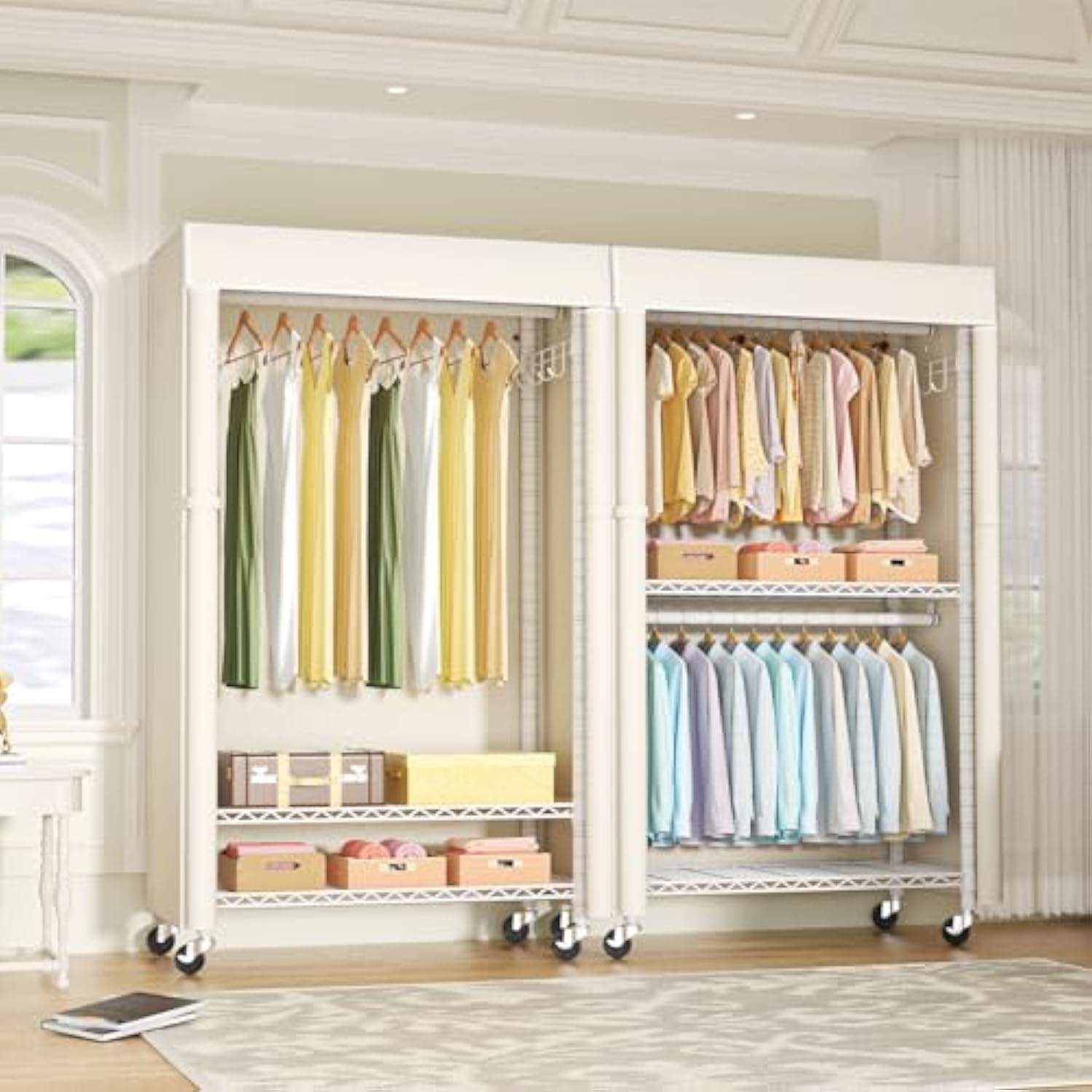 Transparent Portable Wardrobe Organizer — Organized, Stylish, and Practical