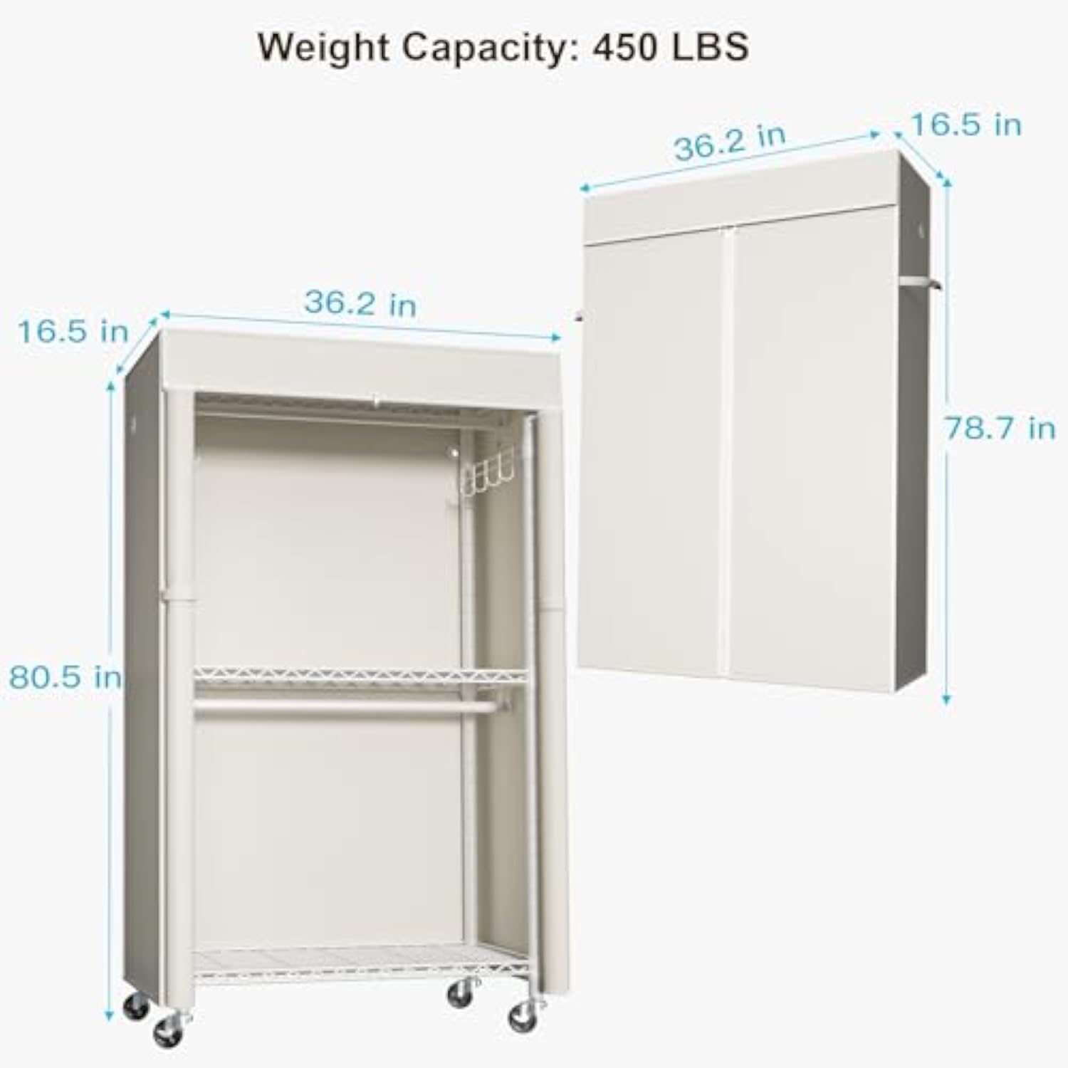Transparent Portable Wardrobe Organizer — Organized, Stylish, and Practical