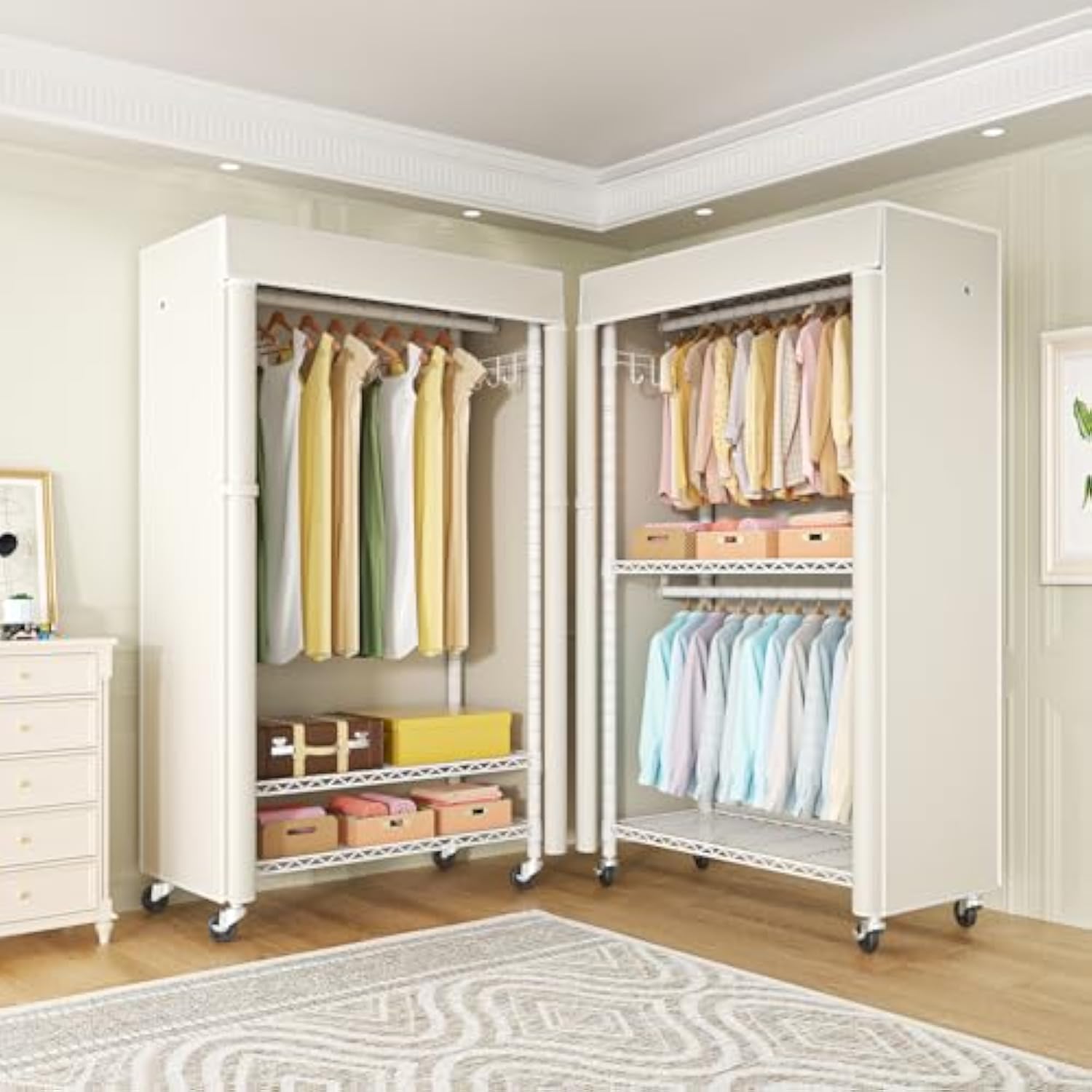 Transparent Portable Wardrobe Organizer — Organized, Stylish, and Practical