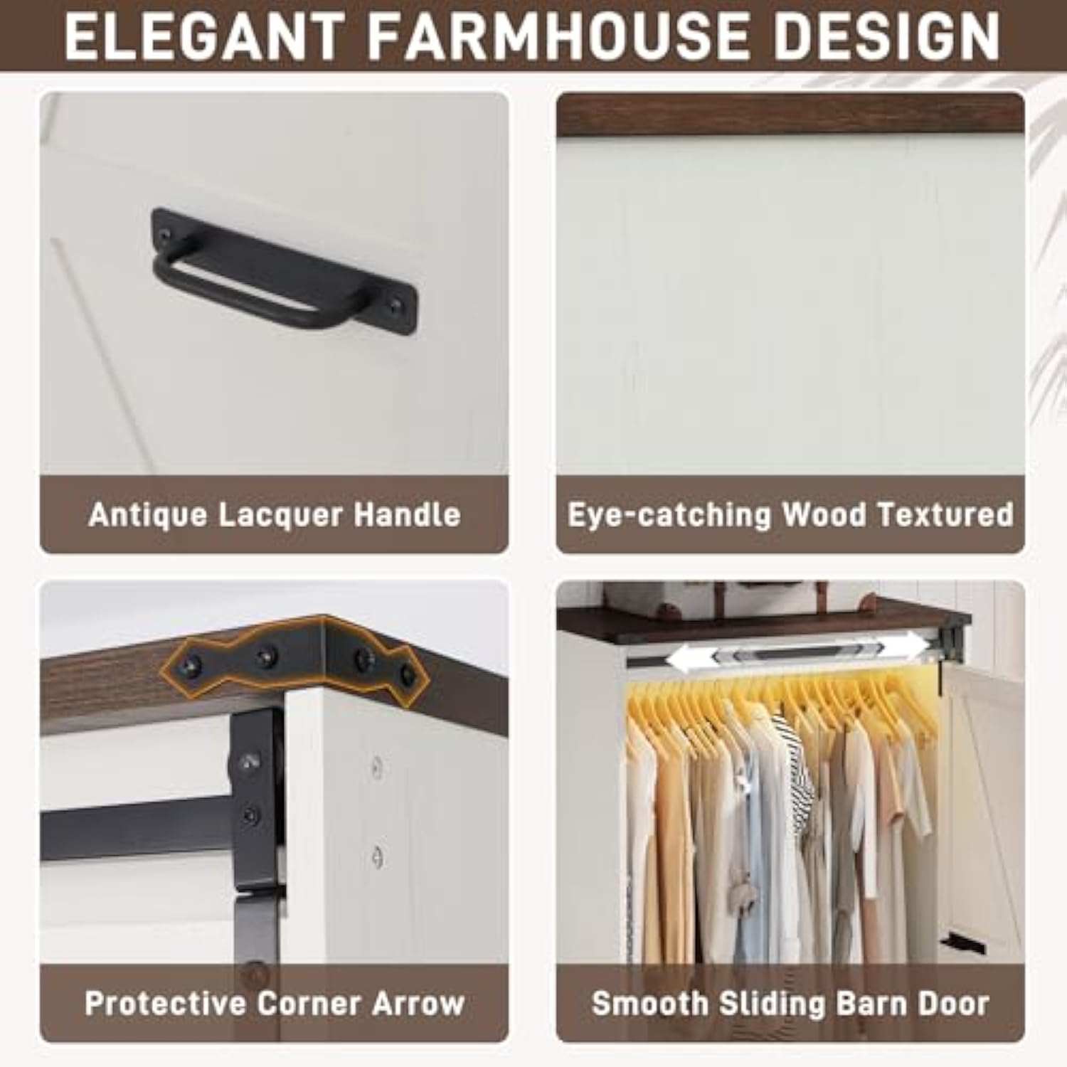 Farmhouse Sliding Door Wardrobe — Timeless Charm Meets Modern Functionality